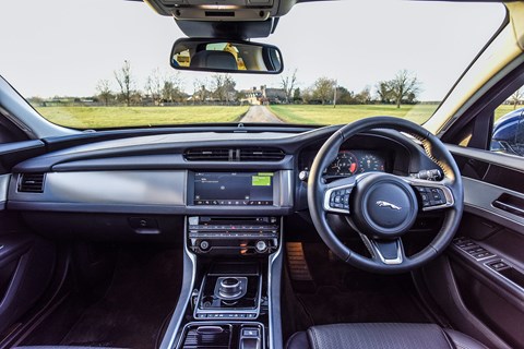 Interior of new 2018 Jaguar XF Sportbrake estate
