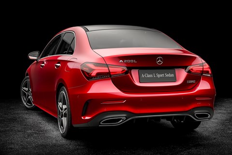 Mercedes A200L rear quarter