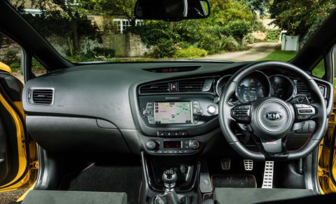 An old-school hot hatch, complete with old-school dash plastics