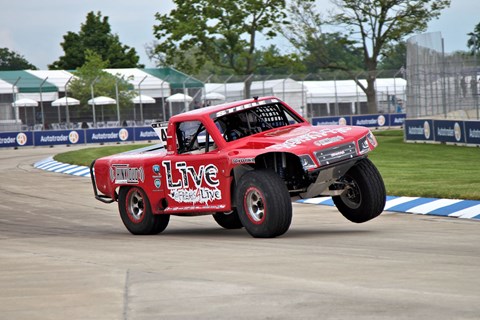 Super Trucks front cornering