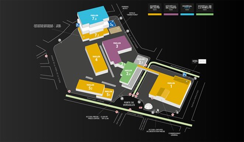 Paris motor show map and directions