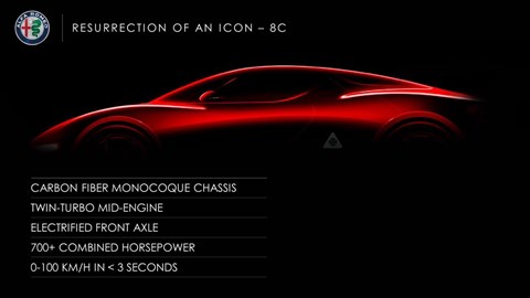 Alfa Romeo 8C is coming back as a carbonfibre 700bhp sports car