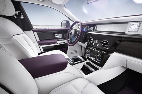 Dashboard design in new Rolls-Royce Phantom