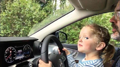 Ben Oliver's children 'driving' his Mercedes E-Class All-Terrain