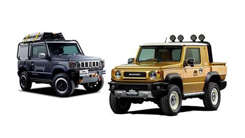 Suzuki Jimmy concepts for a pick-up and a tough-nut wild-track 4x4