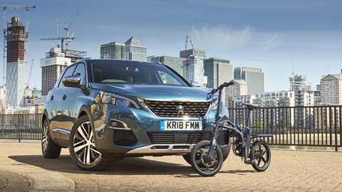 Peugeot 5008: now available with an e-bike for the last mile