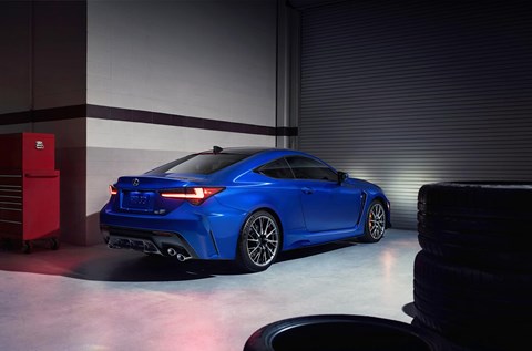 The new 2019 Lexus RC F coupe