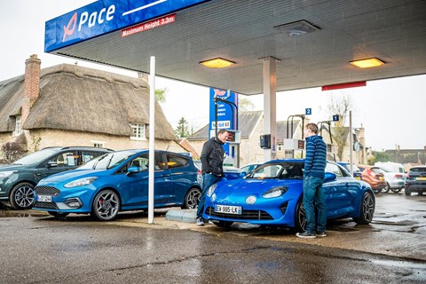 Alpine Fiesta ST fuel station