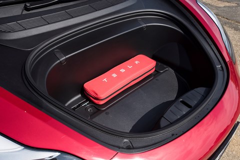 Tesla Model 3 front boot, or 'front' (aka 'frunk' for front trunk!)