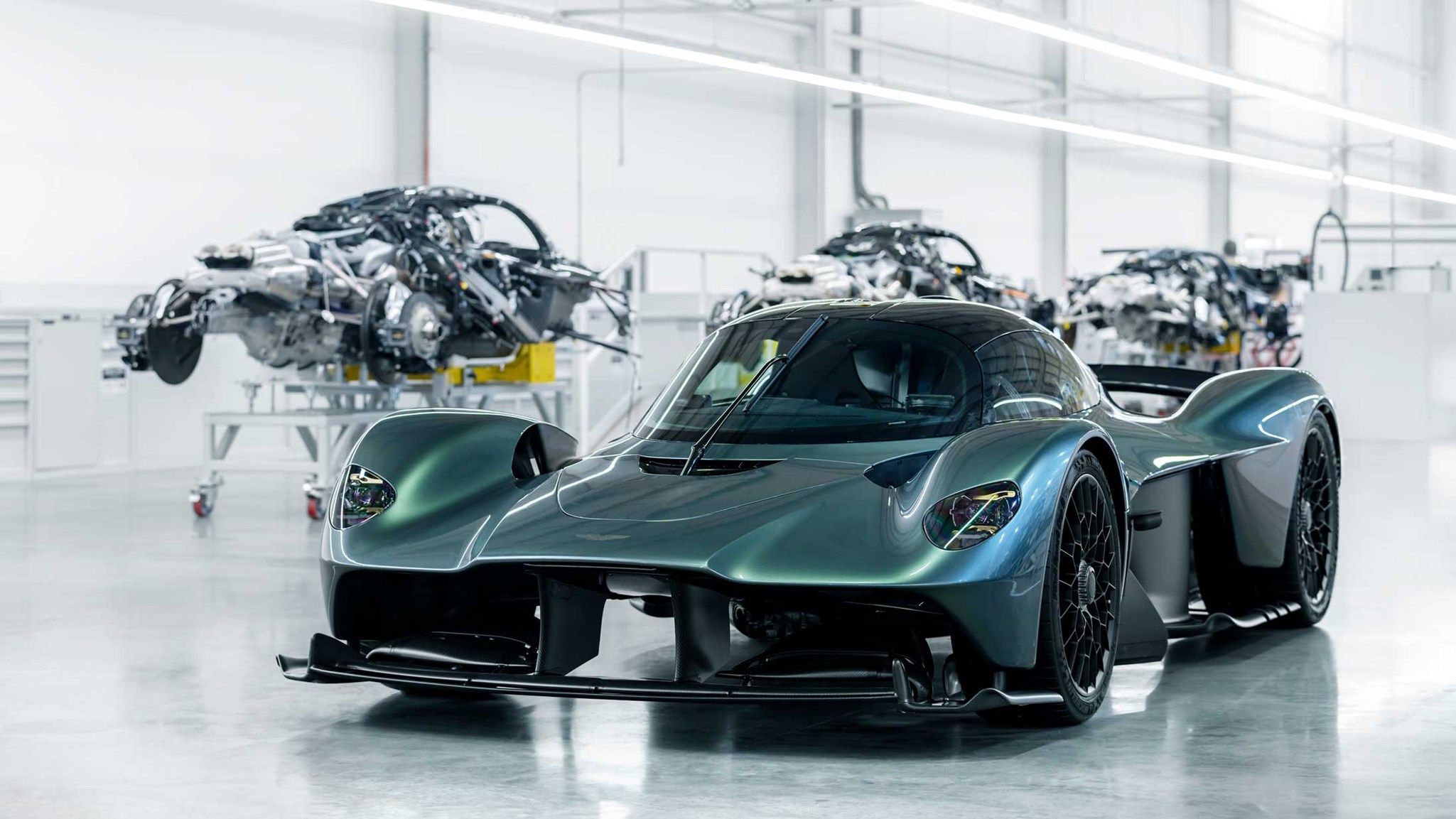 Options for Aston Martin Valkyrie include track pack, exposed carbon