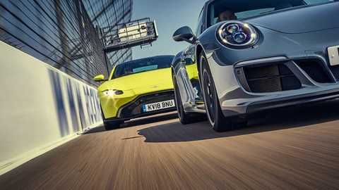 New Aston Martin Vantage vs Porsche 911. Which wins your vote?