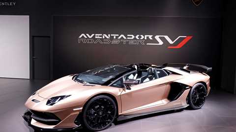 The Lamborghini Aventador SVJ Roadster in Geneva