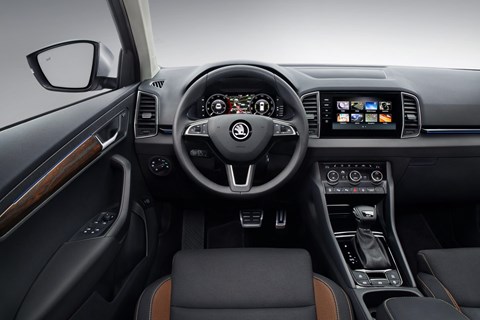 Skoda Karoq Scout interior and cabin