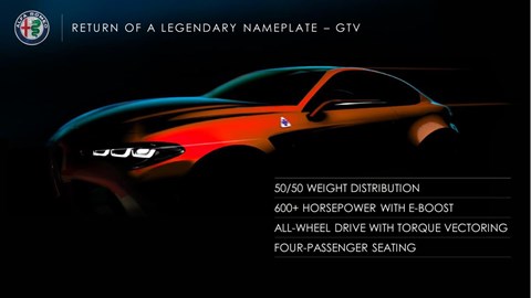 Alfa Romeo GTV confirmed in FCA presentation in summer 2018