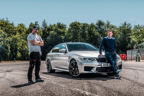 Matt Sherren is a stunt driver from the Mission: Impossible series - gave Mark Walton (right) some tips