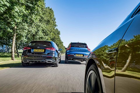 Triple test review: A-Class, Golf or XC40?