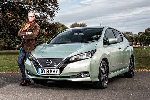 Nissan Leaf and CAR magazine's Ben Whitworth