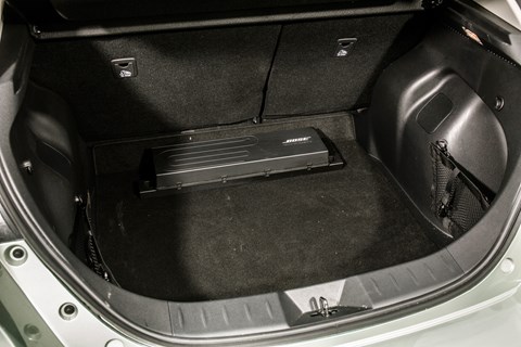 Nissan Leaf boot - and the Bose amplifier