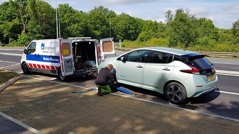 Nissan Leaf puncture