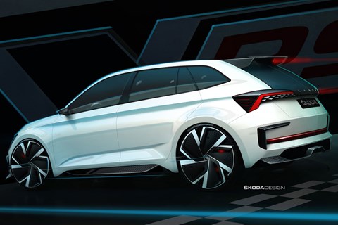 Skoda Vision RS sketch rear