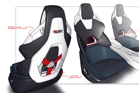 Skoda vision rs sketches seat