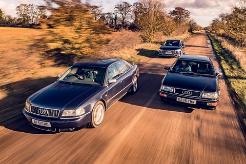 Three Audi A8 tracking