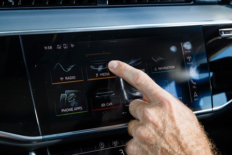 Audi MMI Touch on our A8 limousine: a clever touchscreen