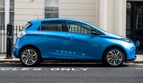 Renault Zoe EV charging