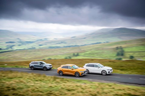 Which luxury SUV is best? Audi Q8 vs Range Rover Velar vs VW Touareg triple test review by CAR magaizne