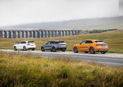 Take me to the bridge: our Audi Q8 vs Range Rover Velar vs VW Touareg triple test