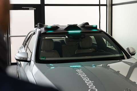 Mercedes Cooperative Car sensor array