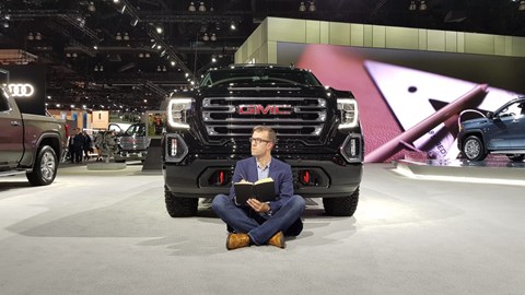 Tim Pollard at the 2018 Los Angeles motor show