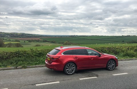 Our Mazda 6 Tourer on a break in Rutland