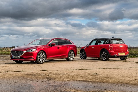 Our Mazda 6 Tourer hangs out with our Mini Countryman