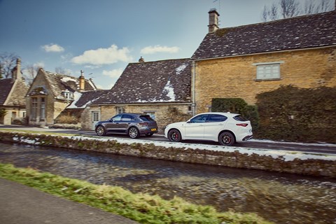 Alfa Romeo Stelvio Quadrifoglio vs Porsche Macan Turbo twin-test review