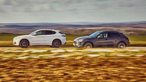 Alfa Romeo Stelvio Quadrifoglio vs Porsche Macan Turbo twin-test review