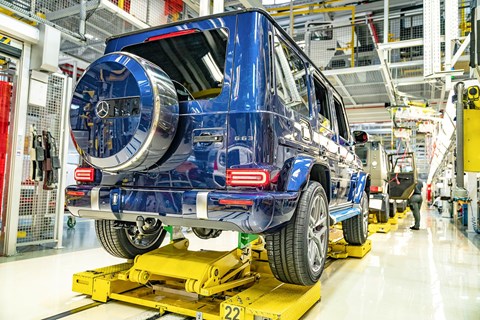 Mercedes-AMG G63 at the Graz factory in Austria