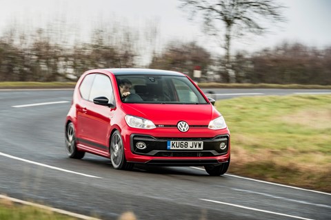 VW Up GTI front cornering