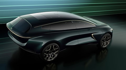 Aston Martin Lagonda All-Terrain Concept - top view showing glass roof