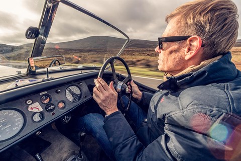 CAR magazine's Gavin Green drives the Jaguar XK120: a snug, sporting interior and cabin 