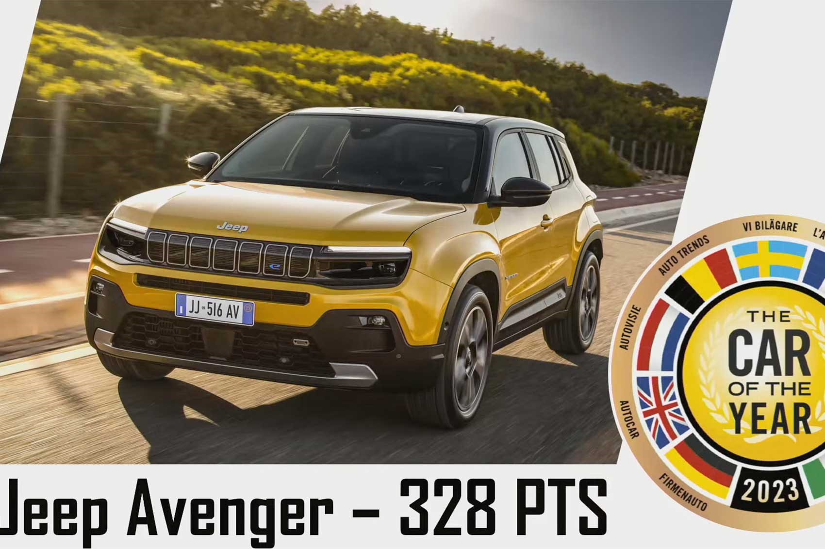European Car of the Year 2023 won by Jeep Avenger EV