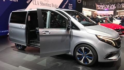 Mercedes-Benz EQV at Geneva - side view