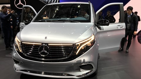 Mercedes-Benz EQV at Geneva - front view