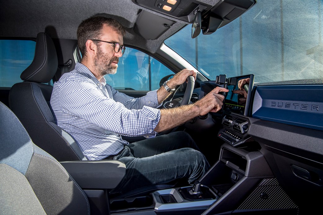 Author Tim Pollard tries out the 2024 Dacia Duster interior