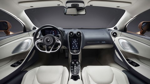 Here's the interior of the new McLaren GT. Plush meets supercar