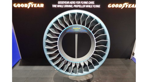 Goodyear Aero flying wheel concept at the 2019 Geneva motor show