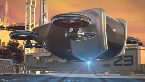 Goodyear Aero flying wheel concept