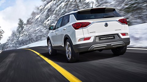 SsangYong Korando - rear view, driving