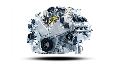 The Aston Martin V6 hybrid powertrain
