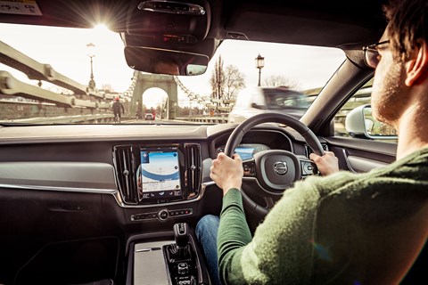 Volvo S90 interior driving
